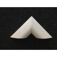 White colour Leather Diamond Pattern 76028-6991