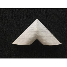 White colour Leather Diamond Pattern 76028-6991